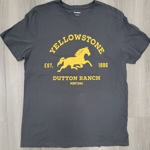 Old Navy Charcoal Yellowstone Graphic Tee